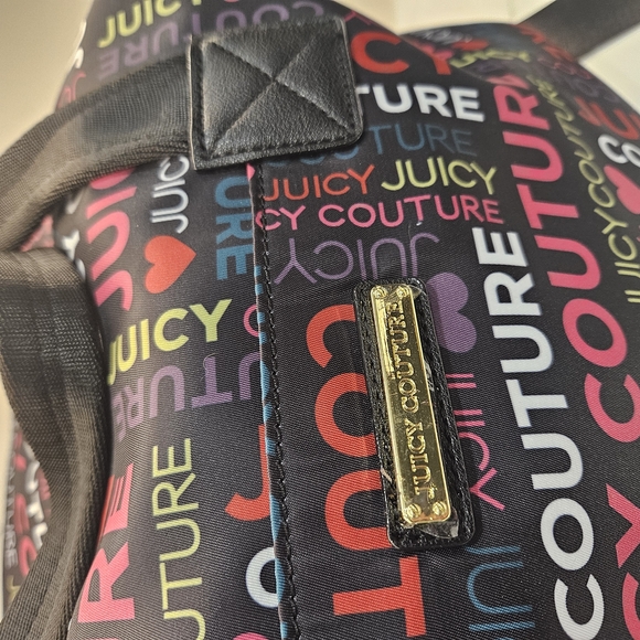 Juicy Couture WordPlay Overnighter Weekender Bag Multicolored NWOT - Picture 2 of 9